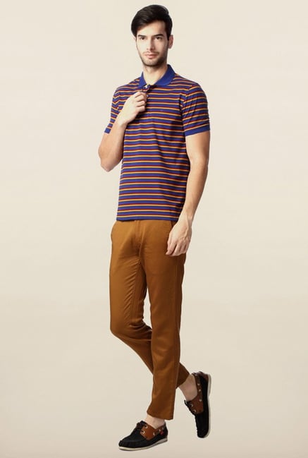 Peter England Blue Polo T-Shirt Peter England Blue Polo T-Shirt