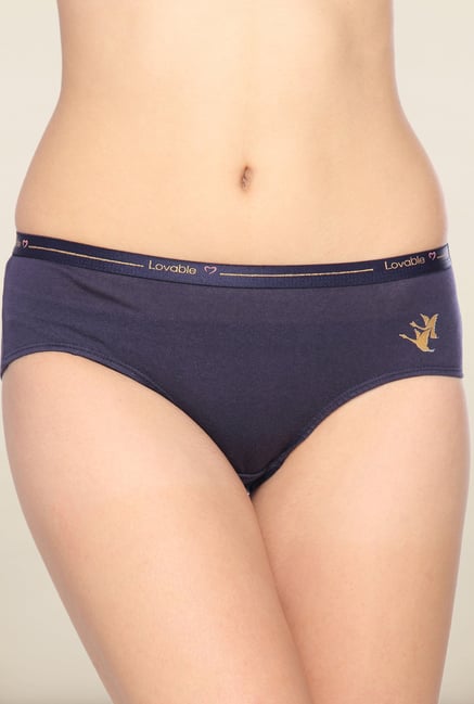 Lovable Navy Solid Briefs (Pack of 3) Lovable Navy Solid Briefs (Pack of 3)