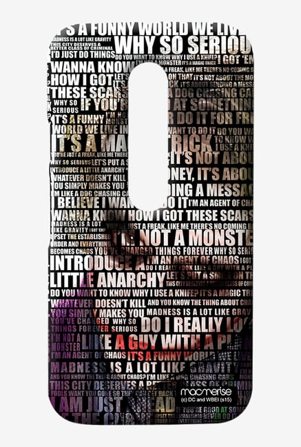 Macmerise Joker Quotes Sublime Case for Moto G3 Macmerise Joker Quotes Sublime Case for Moto G3