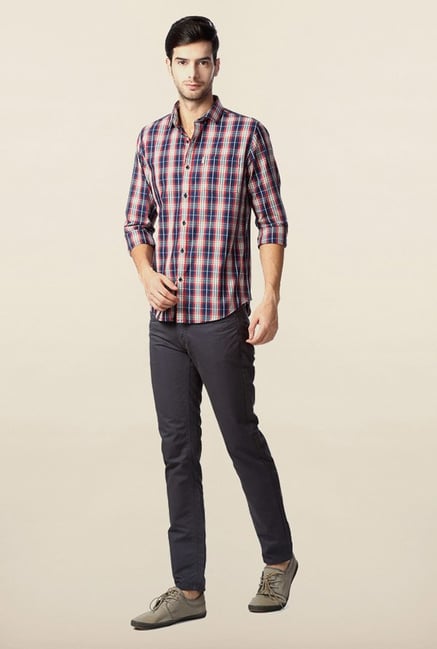 Peter England Multicolour Checks Casual Shirt Peter England Multicolour Checks Casual Shirt