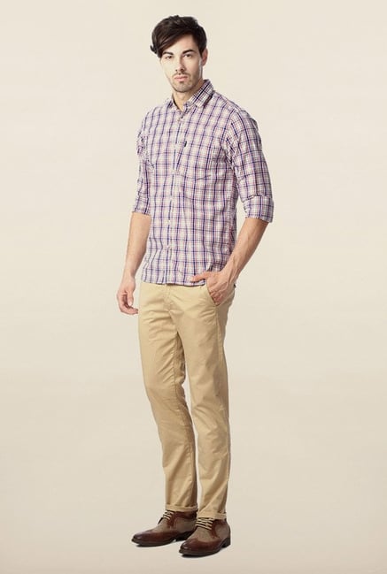 Peter England Multicolour Checks Casual Shirt Peter England Multicolour Checks Casual Shirt