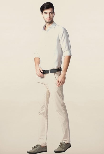Peter England White Slim Fit Shirt Peter England White Slim Fit Shirt