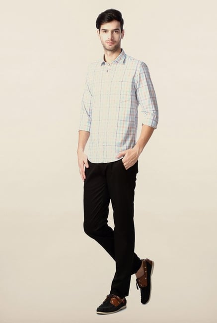 Peter England Multicolour Checks Casual Shirt Peter England Multicolour Checks Casual Shirt