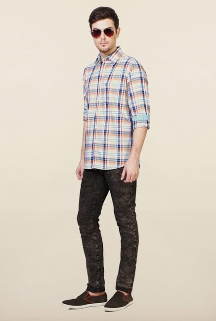 Allen Solly Multicolour Checks Casual Shirt Allen Solly Multicolour Checks Casual Shirt