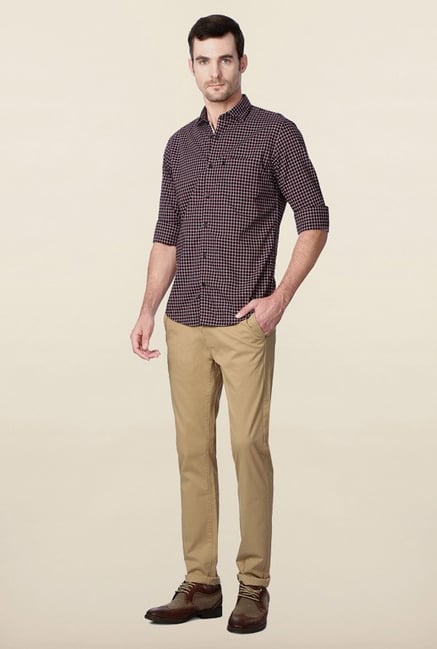 Peter England Black Checks Casual Shirt Peter England Black Checks Casual Shirt