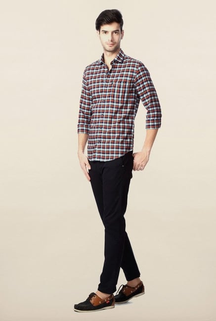 Peter England Multicolour Checks Casual Shirt Peter England Multicolour Checks Casual Shirt