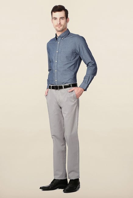 Peter England Navy Printed Casual Shirt Peter England Navy Printed Casual Shirt