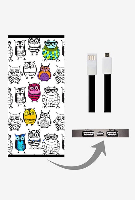 Macmerise Owl Art 8000 mAh Universal Power Bank Macmerise Owl Art 8000 mAh Universal Power Bank