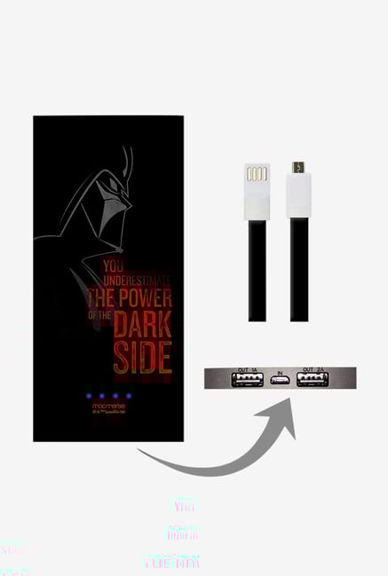 Macmerise The Dark Side 8000 mAh Power Bank (Black) Macmerise The Dark Side 8000 mAh Power Bank (Black)