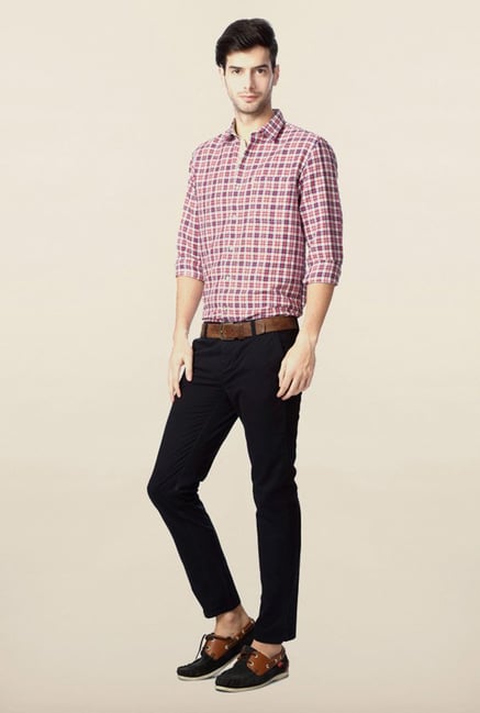 Peter England Multicolour Checks Casual Shirt Peter England Multicolour Checks Casual Shirt