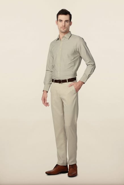 Peter England Yellow Checks Casual Shirt Peter England Yellow Checks Casual Shirt