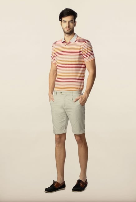 Peter England Grey Solid Shorts Peter England Grey Solid Shorts