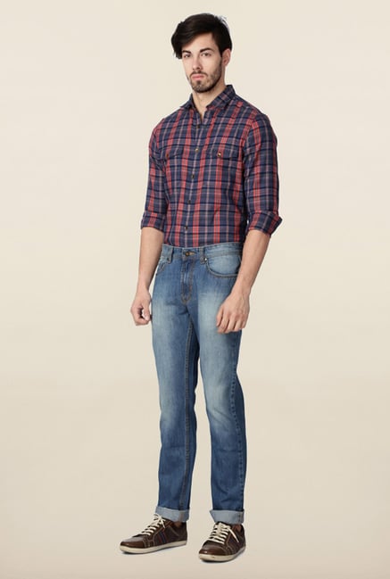Peter England Blue Washed Jeans Peter England Blue Washed Jeans