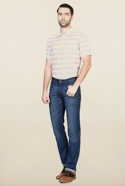 Peter England Blue Mid Rise Jeans Peter England Blue Mid Rise Jeans