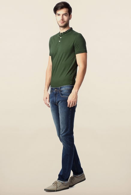 Peter England Blue Slim Fit Jeans Peter England Blue Slim Fit Jeans