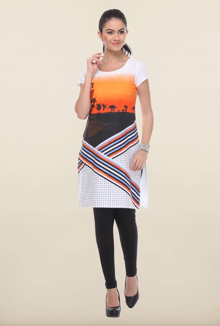 W White Printed Kurti W White Printed Kurti