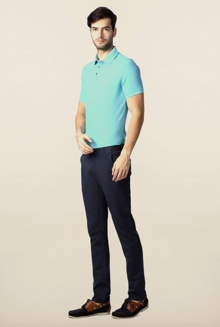 Peter England Navy Chinos Peter England Navy Chinos
