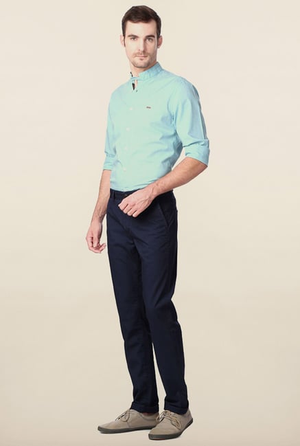 Peter England Navy Chinos Peter England Navy Chinos