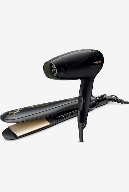 Philips KeraShine HP8646/10 Hair Straightener & Dryer Black Philips KeraShine HP8646/10 Hair Straightener & Dryer Black