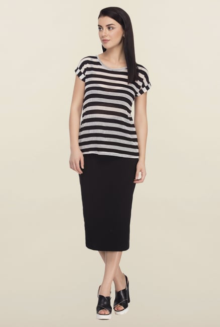 Femella Black Striped Top Femella Black Striped Top