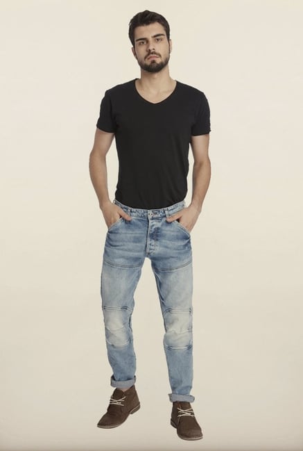 Jack & Jones Blue Cotton Jeans Jack & Jones Blue Cotton Jeans