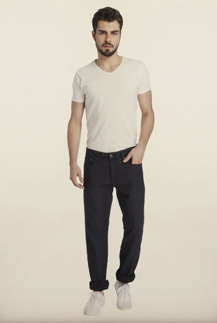 Jack & Jones Black Solid Jeans Jack & Jones Black Solid Jeans