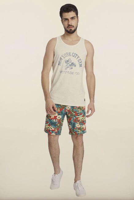 Jack & Jones White Printed Vest Jack & Jones White Printed Vest
