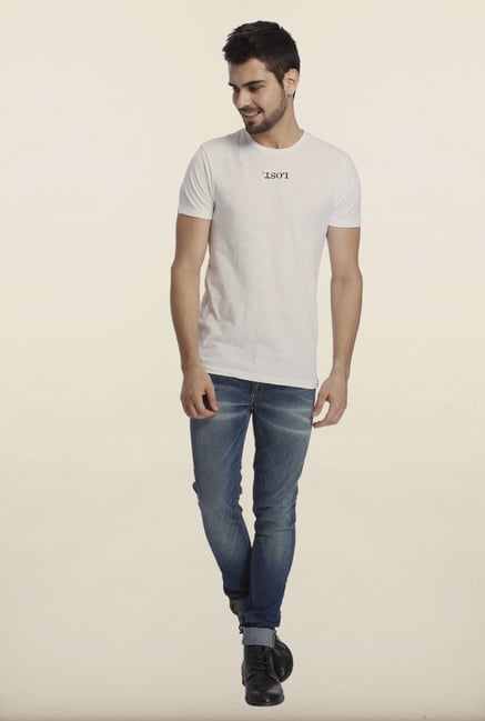 Jack & Jones White Solid Crew T-Shirt Jack & Jones White Solid Crew T-Shirt