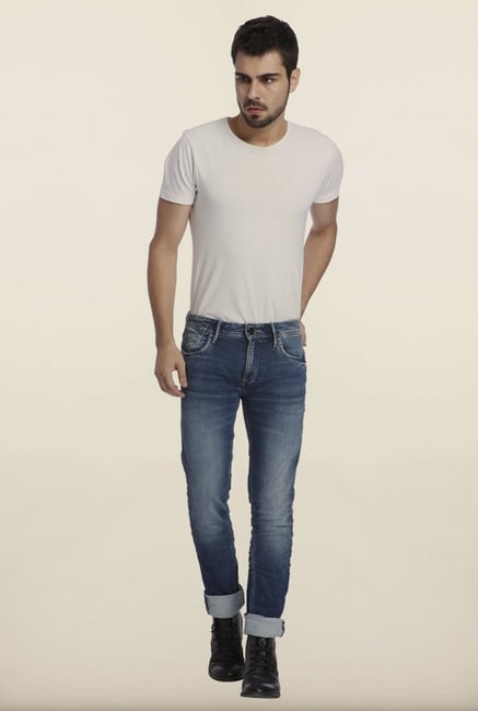 Jack & Jones Blue Cotton Jeans Jack & Jones Blue Cotton Jeans