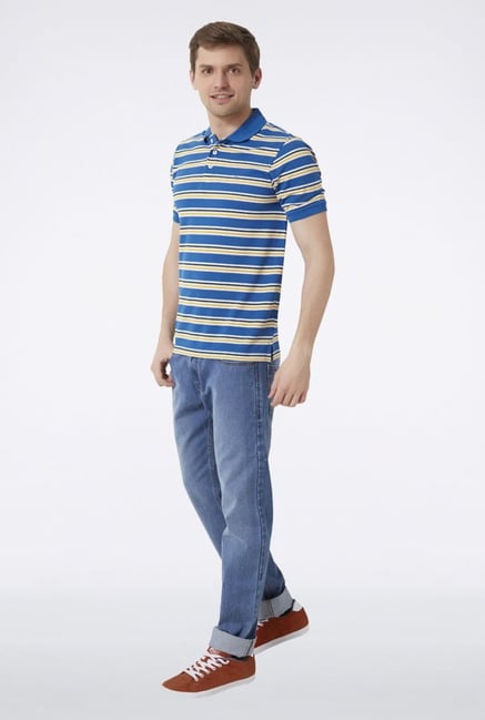 Peter England Blue Polo T-Shirt Peter England Blue Polo T-Shirt
