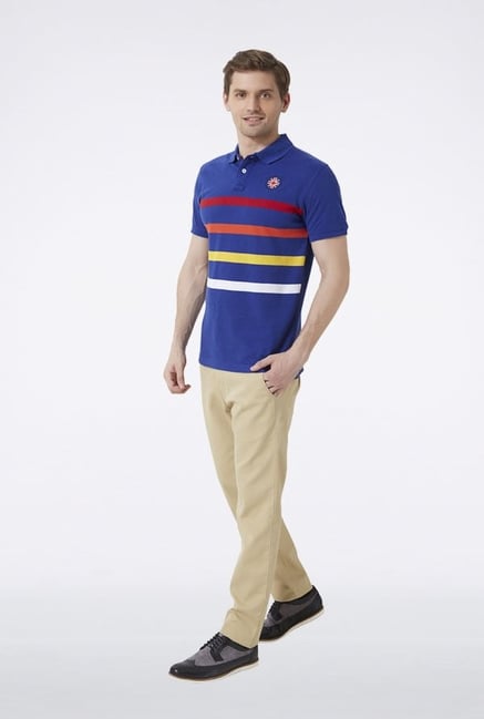 Peter England Blue Polo T-Shirt Peter England Blue Polo T-Shirt