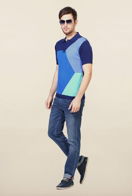 Allen Solly Blue Polo T-Shirt Allen Solly Blue Polo T-Shirt