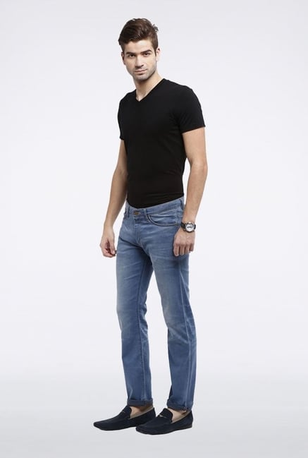 Allen Solly Blue Slim Fit Jeans Allen Solly Blue Slim Fit Jeans