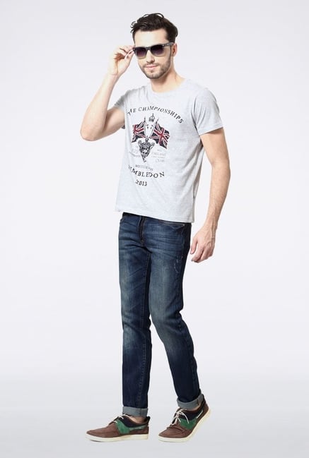 Allen Solly Grey Wimbledon T-Shirt Allen Solly Grey Wimbledon T-Shirt