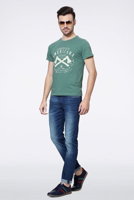Allen Solly Green Graphic Print T-Shirt Allen Solly Green Graphic Print T-Shirt
