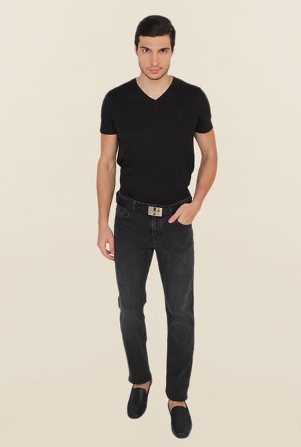Calvin Klein Black Washed Regular Fit Jeans Calvin Klein Black Washed Regular Fit Jeans