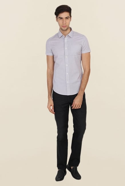 Calvin Klein Grey Cotton Casual Shirt Calvin Klein Grey Cotton Casual Shirt