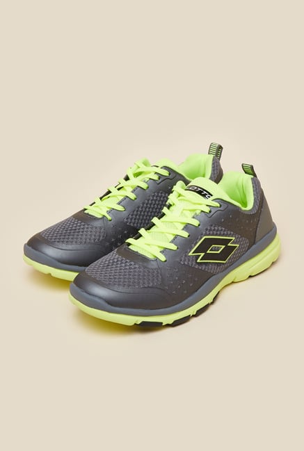 Lotto College IV Grey & Lime Running Shoes Lotto College IV Grey & Lime Running Shoes