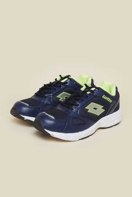 Lotto Omega II Navy & Green Running Shoes Lotto Omega II Navy & Green Running Shoes