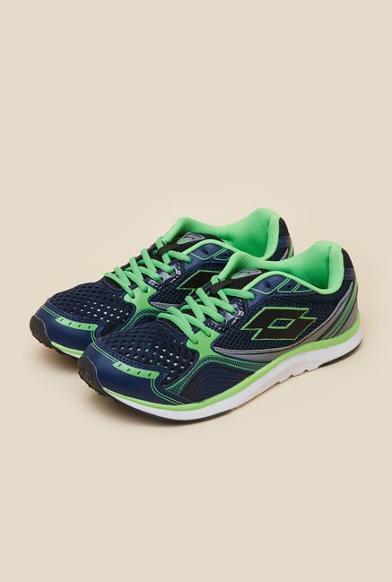 Lotto Speedride II Navy & Green Running Shoes Lotto Speedride II Navy & Green Running Shoes