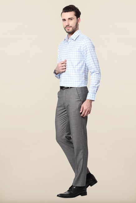 Peter England Blue Checks Shirt Peter England Blue Checks Shirt