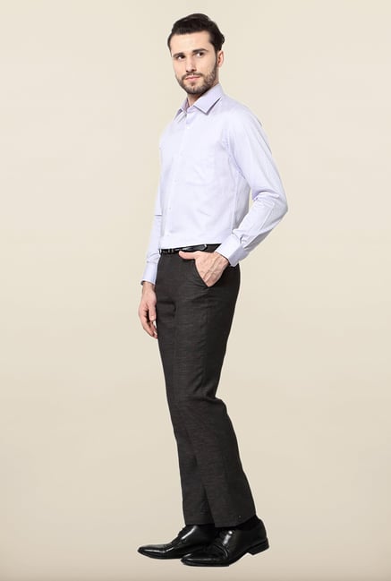 Peter England Lilac Slim Fit Formal Shirt Peter England Lilac Slim Fit Formal Shirt