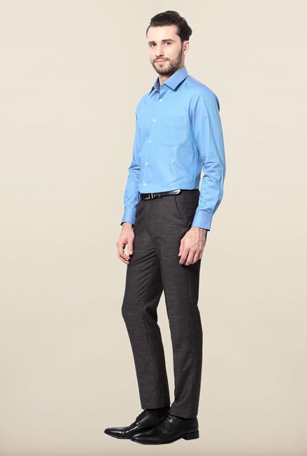 Peter England Blue Cotton Shirt Peter England Blue Cotton Shirt