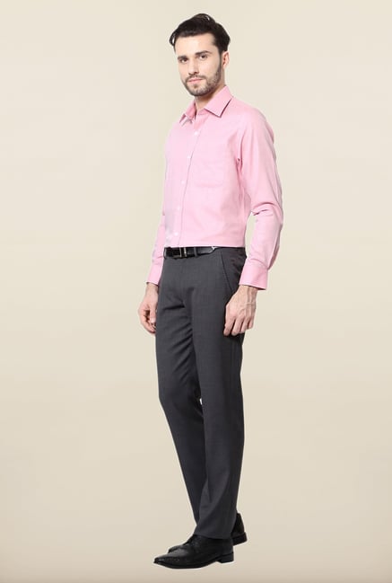 Peter England Pink Cotton Formal Shirt Peter England Pink Cotton Formal Shirt