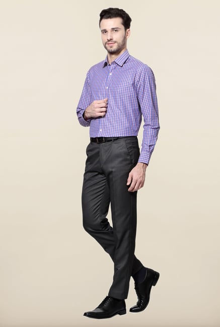 Peter England Blue Slim Fit Formal Shirt Peter England Blue Slim Fit Formal Shirt