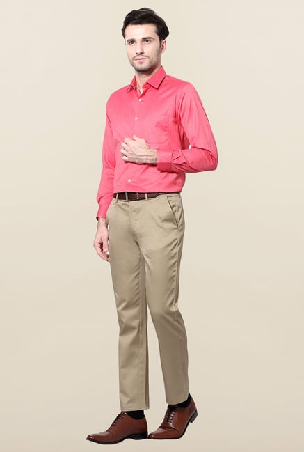 Peter England Pink Slim Fit Shirt Peter England Pink Slim Fit Shirt