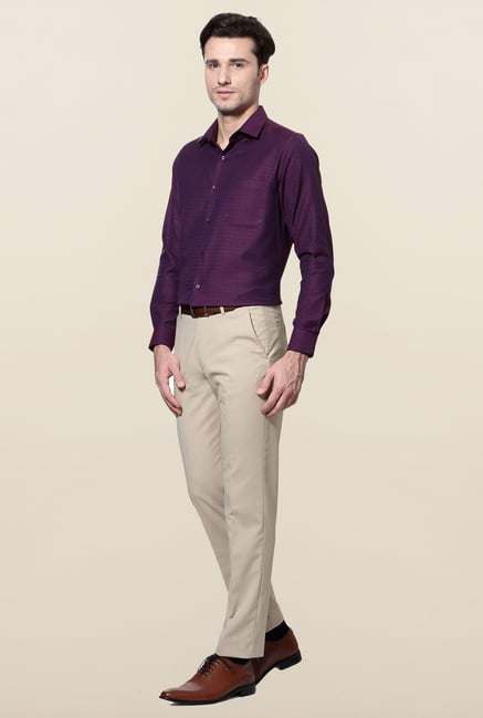 Peter England Purple Formal Shirt Peter England Purple Formal Shirt