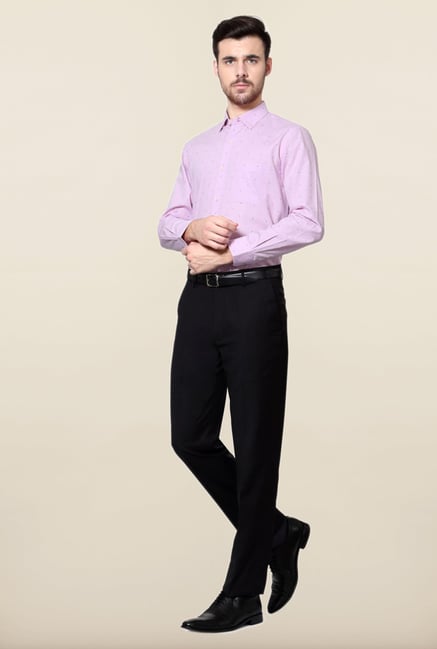 Peter England Pink Printed Cotton Shirt Peter England Pink Printed Cotton Shirt