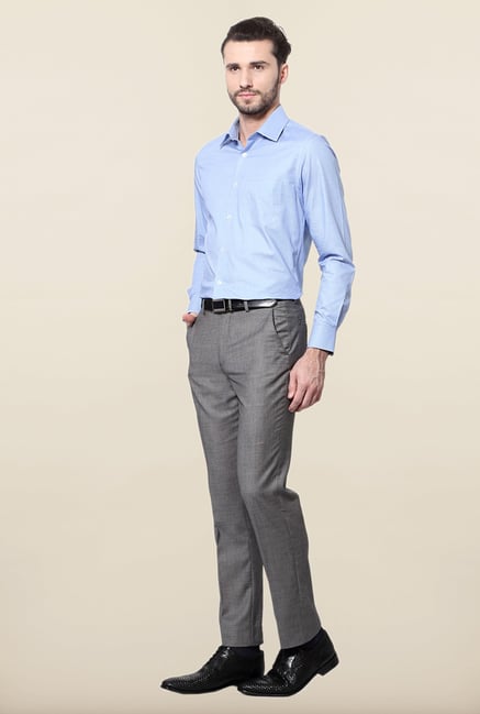 Peter England Blue Full Sleeves Shirt Peter England Blue Full Sleeves Shirt