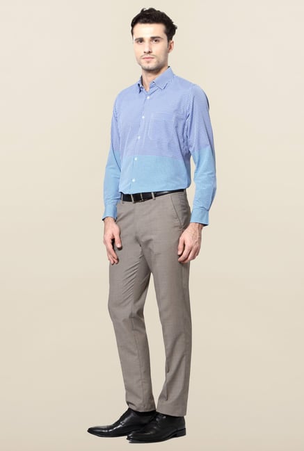 Peter England Blue Full Sleeves Shirt Peter England Blue Full Sleeves Shirt